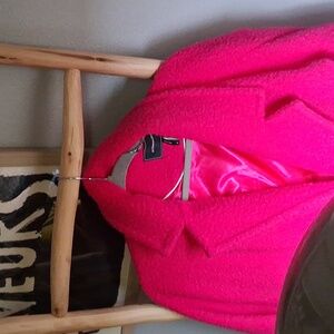 BCBGMaxAzria Pink Teddy Jacket